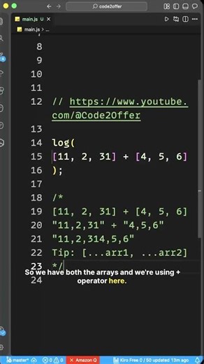 JS Trap: Why [1,2,3] + [4,5,6] Gives a Weird Output 🤯