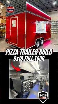Inside the Ultimate 8x18 Pizza Trailer Build 🍕 #pizzatrailer #foodtruckbuilder #businessidea