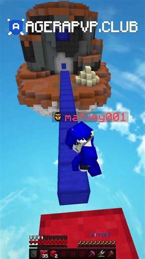 Minecraft Bedfight PvP #shorts | AGERAPVP.CLUB