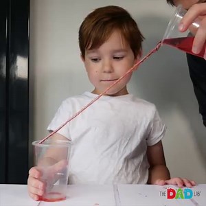 417K views · 4.3K reactions | Alex was really surprised to see what water was able to do when we poured it down a string. All I needed for this simple experiment was 2 cups, piece of string that can absorb water and special properties of water (ability to stick to itself and other things) #TheDadLab #ThrowBack #science | TheDadLab | Facebook