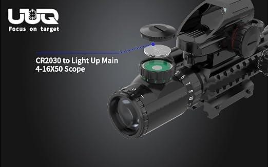 4-16X50EG & Green Laser & Dot Sight Combo Scope