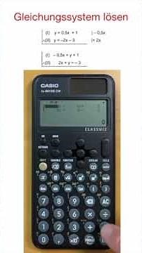 Casio fx-991DE CW Gleichungenssystem lösen