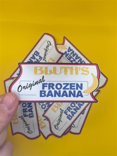 Bluth's Frozen Banana Sticker: Arrested Development Fan Art Decal - Etsy Norway
