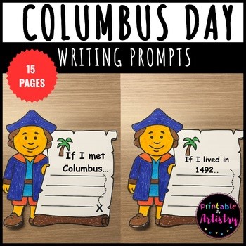 Columbus Day Writing Prompts | Christopher Columbus Day Craft Activities