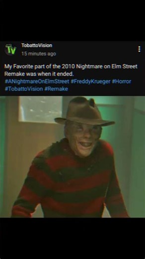 My Favorite Part... #ANightmareOnElmStreet #FreddyKrueger #Horror #TobattoVision #Remake