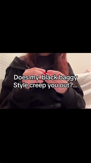 I always get called emo. #fypシ #blackoutfits #baggy