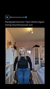At just 19, German TikTok creator Emelie (@emelieetr) is capturing hearts worldwide—especially in one viral video where she rises from her wheelchair and walks using a revolutionary device: the Mollii Suit. Created by Remotion, this suit uses gentle electrical pulses to relax stiff muscles and support people with partial spinal cord injuries like Emelie’s (T11/T12). With 58 electrodes targeting specific muscles, it helps improve mobility—no surgery or medication needed. Her video, which has now 
