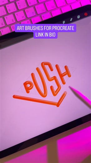 Art Brushes for Procreate. #calligraphy #digitalart #procreate