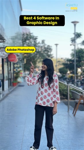 Kshitij Vivan on Instagram: "Top 4 Best Graphic Design Software for Professionals – Photoshop, Illustrator, InDesign & CorelDRAW Best Graphic Design Tools to Learn in 2025 – Adobe Photoshop to CorelDRAW Explained 1.Adobe Photoshop – The most powerful tool for image editing, retouching, posters, social media graphics & digital art. Perfect for raster-based creativity. 2.Adobe Illustrator – Industry-standard vector design software used for logos, icons, typography & illustrations with infinite sca