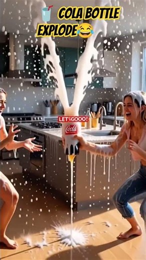 🥤 Cola Bottle EXPLODES With Excitement! 😂
