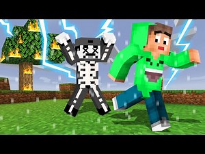 SURVIVE LIGHTNING In MINECRAFT Challenge! (Dangerous)