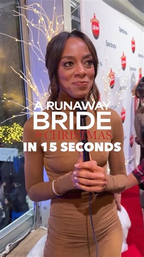 Lifetime TV on Instagram: "#ARunawayBrideforChristmas in 15 seconds... Don’t miss the premiere TONIGHT at 8/7c only on Lifetime. #ItsAWonderfulLifetime"