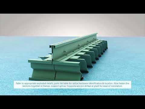 Ruskin Louver Guide to Mullion Support Mech Type 2 Aluminum Fastened Installation