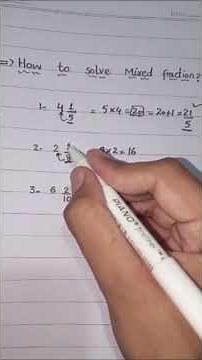 How to solve mixed fraction? | Mixed fraction #fy #maths #generalknowledge #fraction