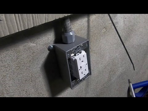 Installing New Outdoor GFCI Electric Outlets And Running Wire