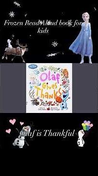 Frozen Read Aloud book for Kids and toddlers #disney #booksforkids #readalongbooks #kindergarten