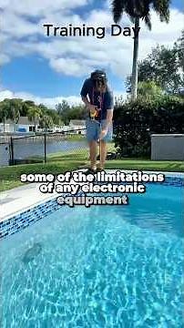 Pool leak training with electronics. Fooled by tricky wind noises. Broken underground pipe found.