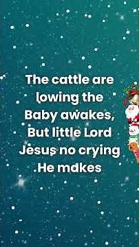 Away in a Manger with Lyrics | Traditional Melody Sing Along | Christmas Songs & Carols
