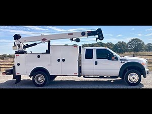 2012 Ford F-550 4X4 7,500 lb. Crane Service Truck, Mechanic truck. Shreve Truck and Equipment