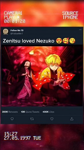 When Zenitsu Falls for Nezuko 😍 | Demon Slayer Shorts | Anime Love Scene 💫