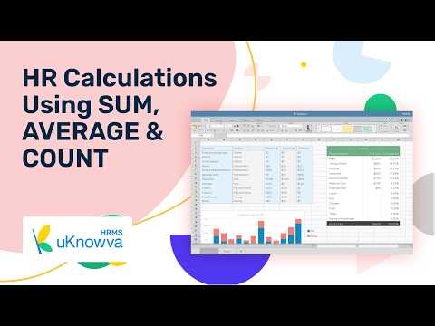 Excel for HR: SUM, AVERAGE & COUNT Functions | Easy HR Calculations