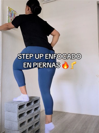 Step Up 🦵 El Step Up es un ejercicio ideal para fortalecer y desarrollar las piernas, trabajando principalmente los cuádriceps. También involucra los glúteos, isquiotibiales y pantorrillas, mejorando la fuerza, el equilibrio y la estabilidad. Puede realizarse con peso corporal o añadiendo mancuernas para aumentar la intensidad. #motivation #tips #parati #fitness #viral