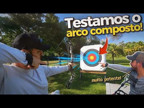 Testamos o ARCO COMPOSTO — vocês não vão acreditar na força dele!