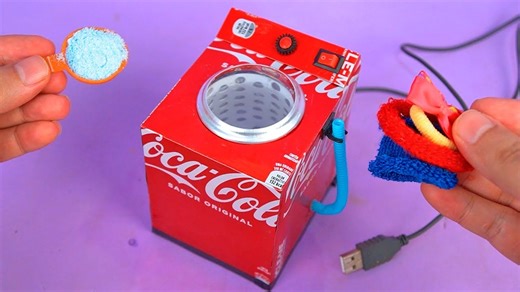 Making a Mini Washing Machine from Coke Cans