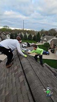 Roof installation process - Tear off to installing Brownwood OC shingles.
