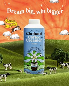 Dream up Chobani’s next Coffee Creamer flavor and you could win $75,000. Enter now: www.chobanicoffeecreamer.com | Chobani