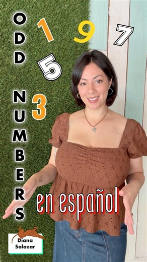 Spanish Odd Numbers 0-39 - Los Números Impares del 0 al 39