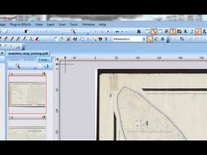 55 Map Joining, Page Joining, Image Stitching in PixEdit.