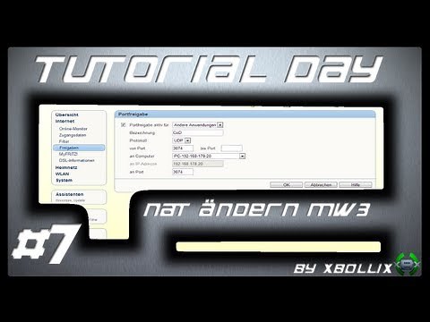 Tutorial-Day #7 | CoD MW3 NAT Typ offen/öffnen bei der Fritzbox [PC]