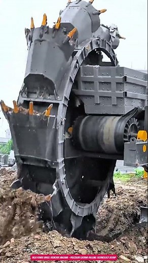 High Power Wheel Trencher Machine – Precision Ground Digging Technology 800HP