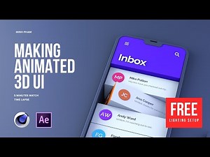 Making animated 3D UI with Cinema 4D