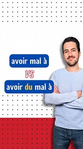 51K views · 3.2K reactions | AVOIR MAL À ou AVOIR DU MAL À  Pour...