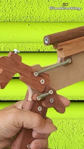 62K views · 725 reactions | Wooden Spring Tgr Tips #fb #reels #diy #mechanism #ideas | GS Woodworking | Facebook