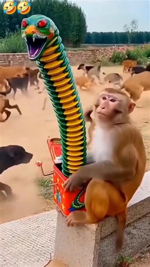 What a Game the Monkey Showed! 😂🐒 | Indian Funny Reaction #shorts#FunnyVideo #MonkeyGame #FunnyMonke