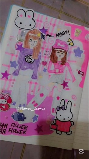 Making a sketchbook page🫶✨🎀