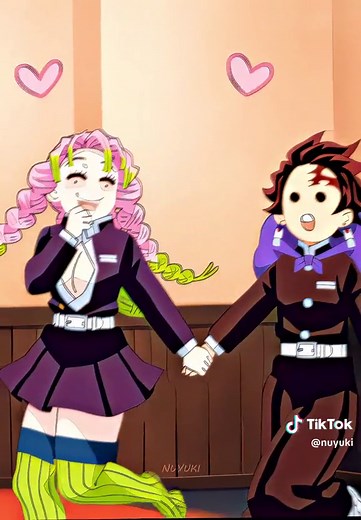 Mitsuri and Tanjiro's Bedtime Moments from Demon Slayer