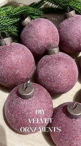 𝗞𝗲𝗶𝗹𝗮 | 𝗛𝗼𝗺𝗲 𝗗𝗲𝗰𝗼𝗿 |𝗖𝗼𝗻𝘁𝗲𝗻𝘁 𝗖𝗿𝗲𝗮𝘁𝗼𝗿 | If you’re looking for an easy and economic way to make your own velvet Christmas ornaments then this tutorial is for you! 🎄✨ Supplies... | Instagram