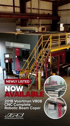 FOR SALE: Used 2018 Voortman V808 CNC Complete Robotic Beam Coper