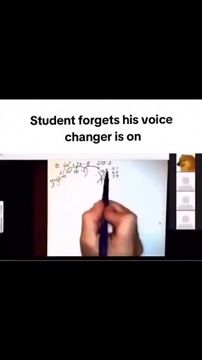 Student Forgets Voice Changer is On During Class