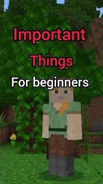 Tips for Beginners😁Part-1||#minecraft