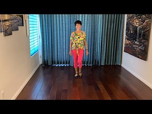 Just 4 Fun line dance demonstration and tutorial by Stephie