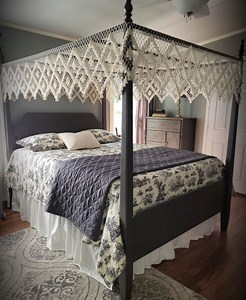 King Bed Canopy, Handmade USA Made Double Diamond, Flat or Arch. - Etsy