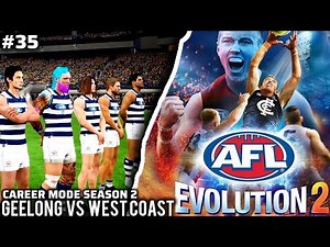 AFL EVOLUTION 2 CAREER MODE! SEASON 2 - GEELONG VS WEST COAST EAGLES! #AFLEVO2 #AFL #AFLGAME