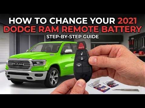 How to change your 2021 Dodge Ram 4 button remote battery