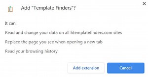 Template Finder Redirect - Removal Guide