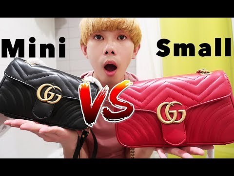 Small VS Mini Original Gucci Marmont Camera Bag, Which is Perfect? Luxury Unboxing 2019 Women Haul